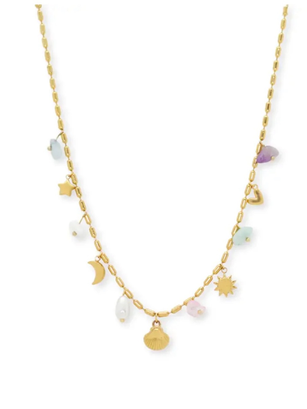 Salty Cali Gold Coastal Charm Necklace